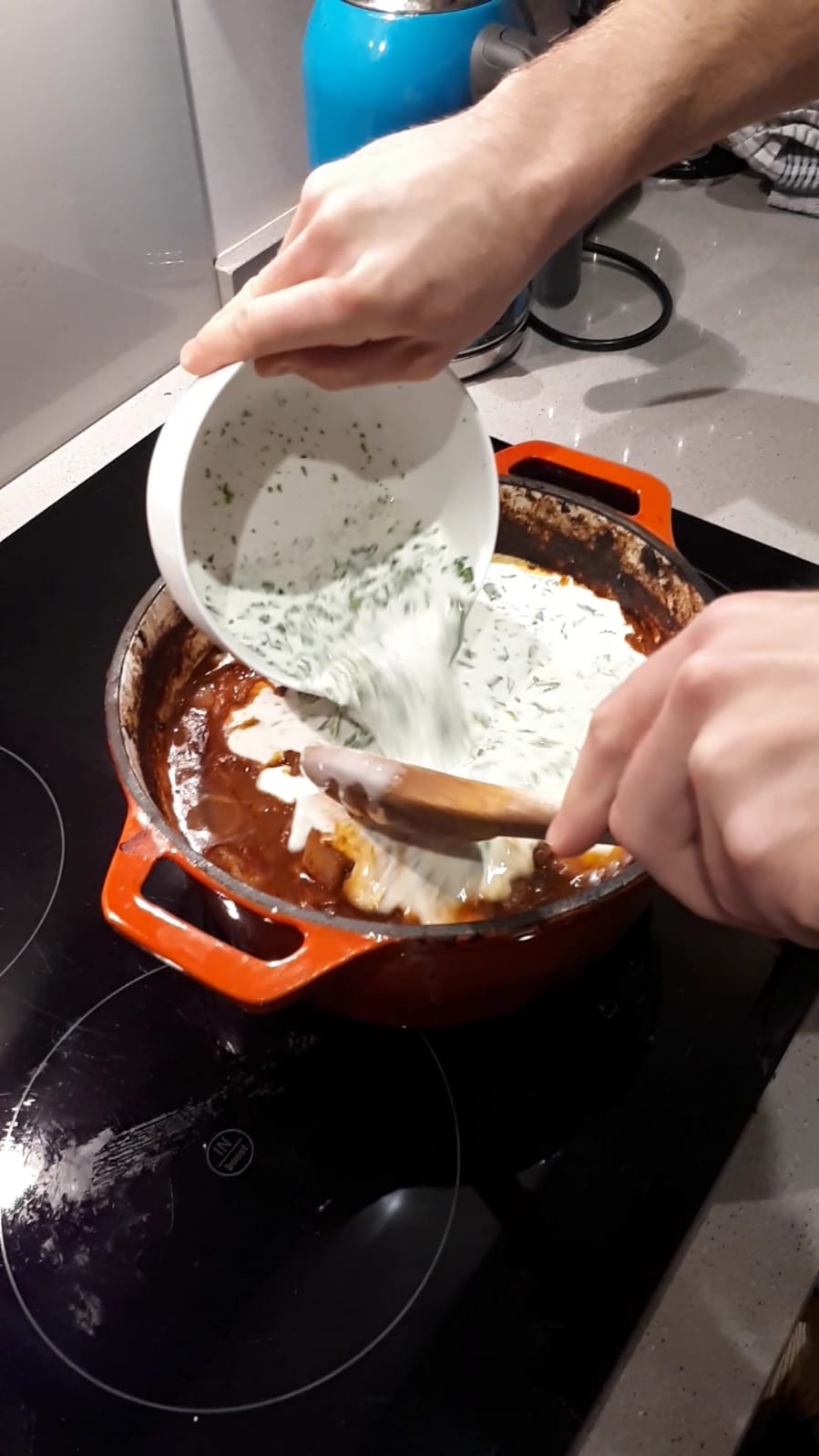 beef-squash-curry-cooking